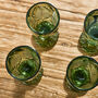 Set Of Four Botanical Fern Green Wine Goblets, thumbnail 5 of 8