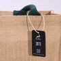 I Am Loved Jute Big Shopper Bag, thumbnail 3 of 5