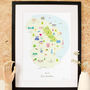 Personalised Lincolnshire Map: Add Favourite Places, thumbnail 2 of 4