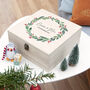 Personalised Couple's Wreath Christmas Eve Box, thumbnail 1 of 12