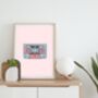 Harry Styles Debut Inspired Cassette Print, thumbnail 3 of 5