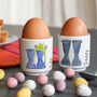 Personalised Daddy And Me Ceramic Egg Cups, thumbnail 1 of 4