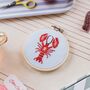 Lobster Cross Stitch Kit, thumbnail 4 of 4