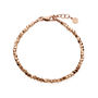 Rose Gold Plated Nugget Bracelet, thumbnail 2 of 5