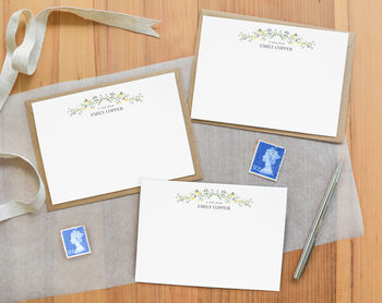 Personalised Floral Correspondence Note Cards, 3 of 3