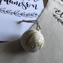 Personalised Calligraphy Ceramic Christmas Bauble, thumbnail 3 of 4