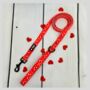 Red Valentine Heart Dog Lead/Leash, thumbnail 1 of 4