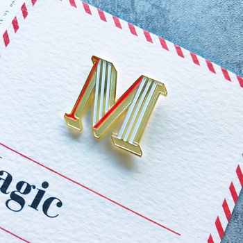 M Is For Magic Pin Badge And Card, 3 of 5