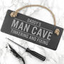 Personalised Dad's Slate Man Cave Sign, thumbnail 1 of 5