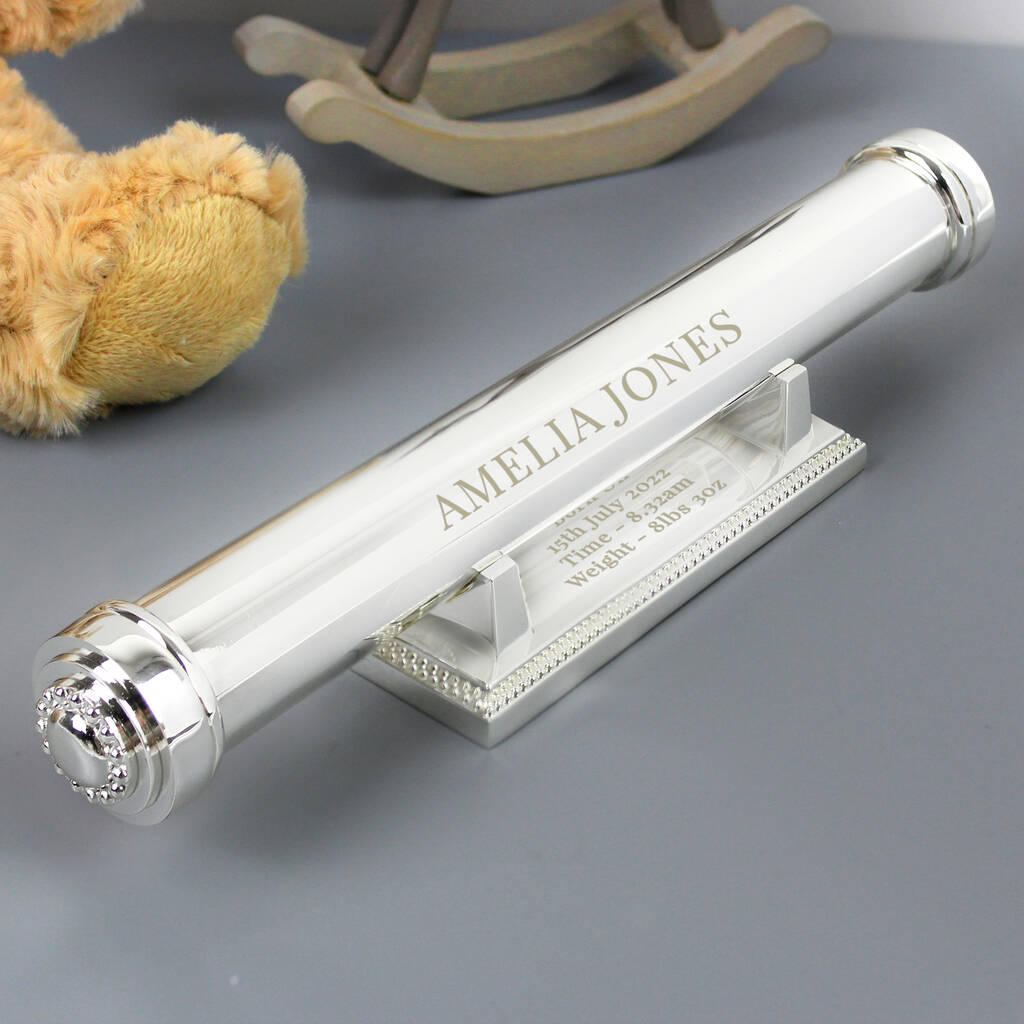 Personalised Christening Certificate Holder By Uniqueful