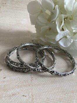 Oxidised Mirror Indian Bangles Two.Eight, 3 of 4