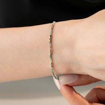 Natural Moss Agate Bracelet, 3 of 5