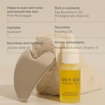 Anti Ageing Facial Oil + Gua Sha Sculpting Duo, 2 of 6