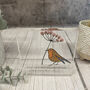 Personalised Memorial Robins Appear Acrylic Block Sign, thumbnail 6 of 6