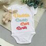Dadda Daddy Dad Bruh Baby Vest, thumbnail 1 of 2