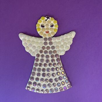 Make Your Own Christmas Angel – Personalised Children’s Mosaic Craft Kit, 2 of 3