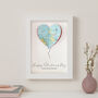 Personalised Map Heart Balloon Valentine's Card, thumbnail 5 of 11