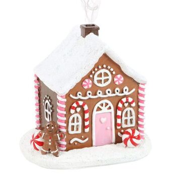 Pink Gingerbread House Incense Cone Burner, 2 of 5