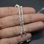Peridot, Blue Topaz Silver Chain Bracelet, thumbnail 3 of 11