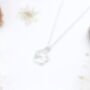 Sterling Silver Paw Print Necklace, thumbnail 5 of 5