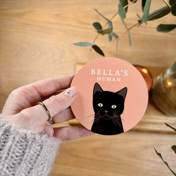 The Cat's Human, Personalised Mother's Day Coaster, 6 of 6