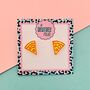 Pizza Slice Glitter Stud Earrings, thumbnail 1 of 2