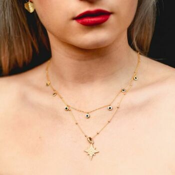Gold Plated Follow That Star Pendant Necklace, 2 of 9