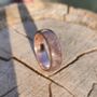 Copper Ring With Welsh Heather Blue Slate, thumbnail 2 of 6