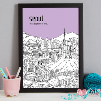 Personalised Seoul Print, 4 of 8