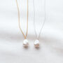 Organic Vegan Pearl Necklace, thumbnail 4 of 5