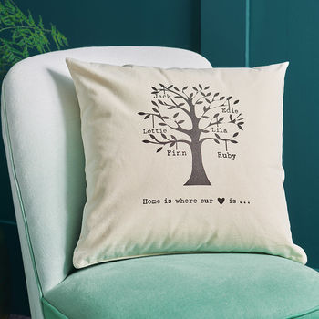 Personalised Family Tree Cushion, 5 of 6