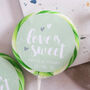 Personalised Love Is Sweet Wedding Giant Lollipops, thumbnail 2 of 5