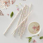 Ditsy Floral Design Paper Party Straws 25 Pack, thumbnail 1 of 3