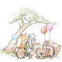 Personalised Animal New Baby Arrival Print, thumbnail 3 of 5
