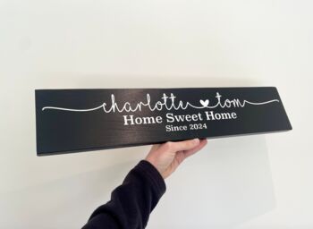 Home Sweet Home Personalised Sign, 4 of 5