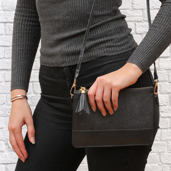Luxury Leather Personalised Clutch Or Shoulder Bag, 7 of 12