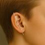 Gold Plated Silver Minimalist Ear Cuff Earrings, thumbnail 6 of 8