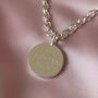 Sterling Silver Rich Tea Biscuit Charm Necklace, thumbnail 1 of 3