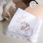 Mother Of The Bride Wedding Handkerchief Gift, thumbnail 1 of 8