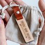 Engraved Wooden 'Follow Your Heart / Dreams' Keyring, thumbnail 1 of 4