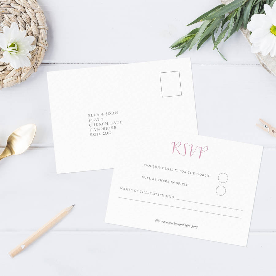 love story wedding invitation set by lilac & white | notonthehighstreet.com