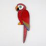 Hand Painted Red Parrot Door Topper, thumbnail 3 of 4