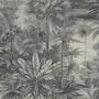 Charcoal Vintage Rainforest Lampshades In Cloud Grey, thumbnail 4 of 6
