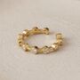 Minimalist Bezel Ring Gold, thumbnail 7 of 8