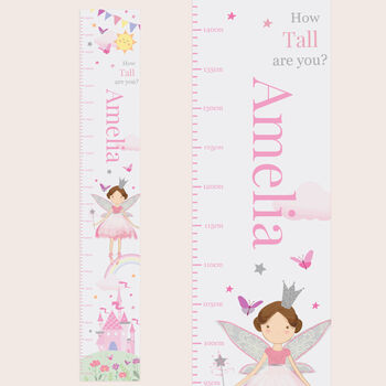 Personalised Fairy Princess Height Chart, 4 of 7
