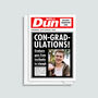 Personalised Newspaper Graduation Card, thumbnail 2 of 3