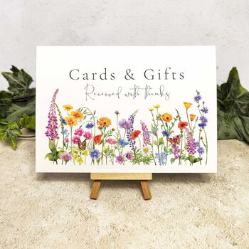 Wildflower Cards And Gifts Wedding Sign, 2 of 2