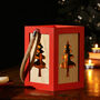 Christmas Pine Candle Lantern Centrepiece, thumbnail 1 of 8