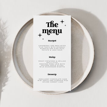 Personalised Retro Menus, 3 of 3