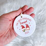 First Christmas Engaged Ceramic Ornament With Gnomes, thumbnail 3 of 7